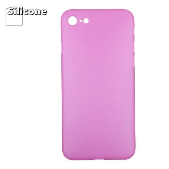 Защитная крышка "LP" для Apple iPhone 7, 8 0, 4 мм, розовая матовая (коробка)